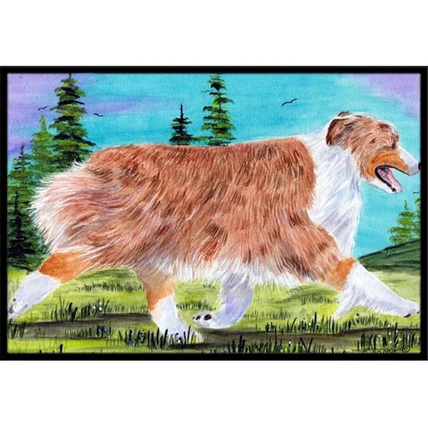 Carolines Treasures Carolines Treasures SS8423JMAT Australian Shepherd Doormat - 24 x 36 in. SS8423JMAT - main